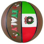 Italienische Flagge Basketball (Vertikal)