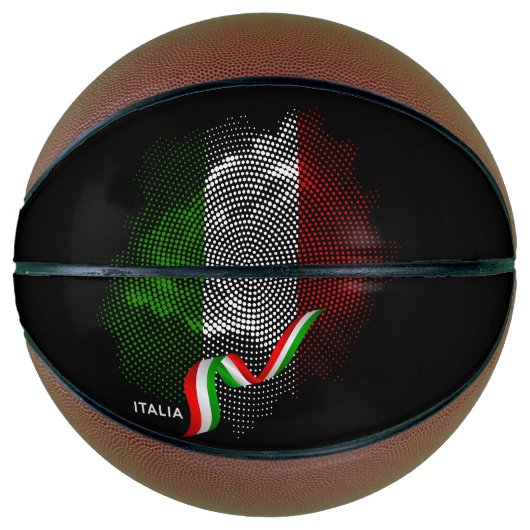 Italienische Flagge Basketball (Vorderseite)