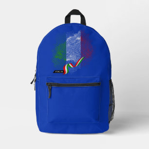 Italienische Flagge Bedruckter Rucksack