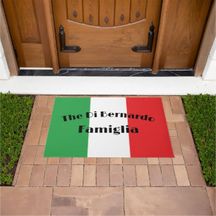Italienische Flagge Bella Italia Familien Begrüßun Fußmatte