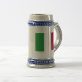 ITALIENISCHE FLAGGE BIERGLAS (VorderseiteRechts)