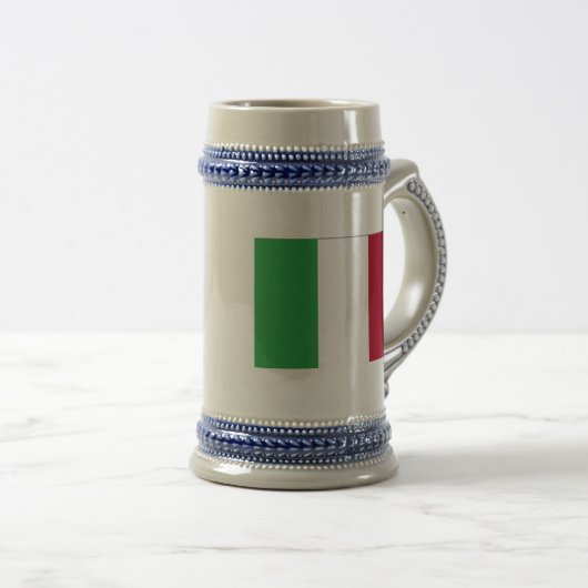 ITALIENISCHE FLAGGE BIERGLAS (VorderseiteRechts)