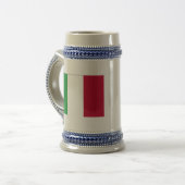 ITALIENISCHE FLAGGE BIERGLAS (Vorderseite Links)