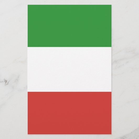 Italienische Flagge Briefpapier (Vorderseite)