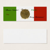 Italienische Flagge Buon Natale Weihnachtsgeschenk (Vorne & Hinten)