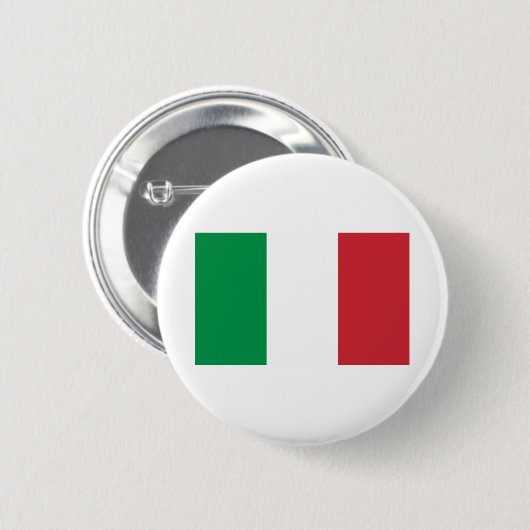 Italienische Flagge Button (Vorne & Hinten)