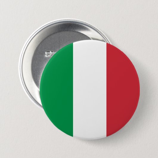 Italienische Flagge Button (Vorne & Hinten)
