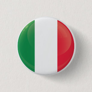 Italienische Flagge Button