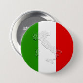 Italienische Flagge Button (Vorne & Hinten)