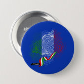 Italienische Flagge Button (Vorne & Hinten)