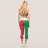 Italienische Flagge Capri Leggings (Rückseite)
