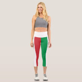 Italienische Flagge Capri Leggings (Vorderseite)