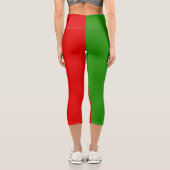 Italienische Flagge Capri Leggings (Rückseite)