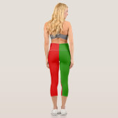 Italienische Flagge Capri Leggings (Rückseite)