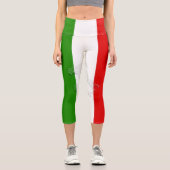 Italienische Flagge Capri Leggings (Vorderseite)
