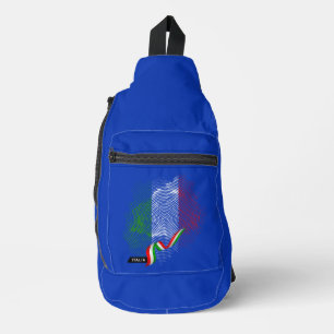 Italienische Flagge Crossbody Bag