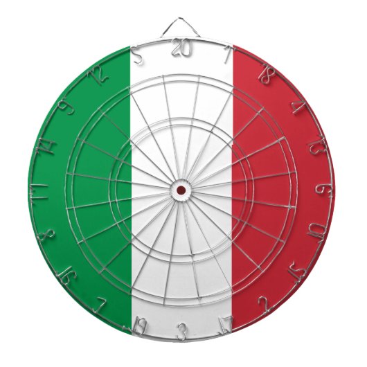 Italienische Flagge Dartscheibe (vorne)