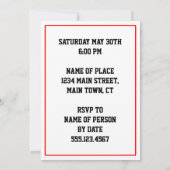 Italienische Flagge der Heiligen Cannoli: 80 Flagg Einladung (Rückseite)