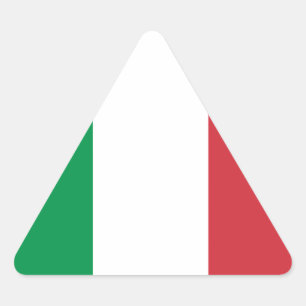 Italienische Flagge Dreieckiger Aufkleber