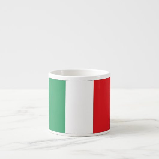 Italienische Flagge Espressotasse (Vorderseite)
