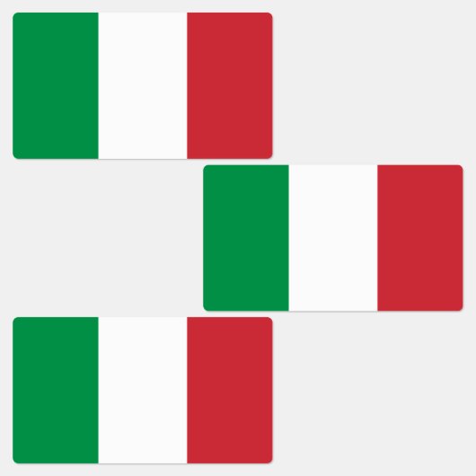Italienische Flagge Etiketten (Gruppe)