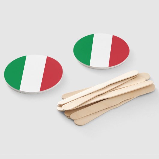 Italienische Flagge Fächer (Non-assembled)