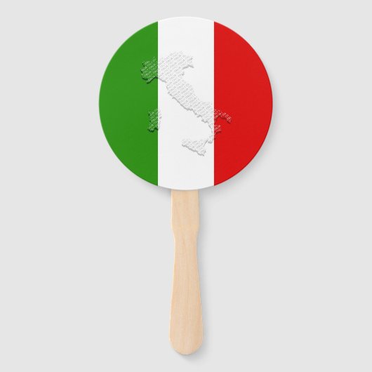 Italienische Flagge Fächer (Rückseite)
