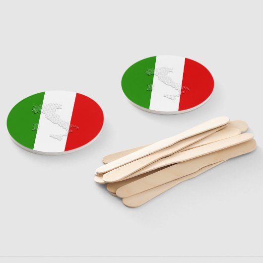 Italienische Flagge Fächer (Non-assembled)