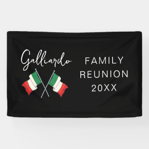 Italienische Flagge Familientreffen  Banner