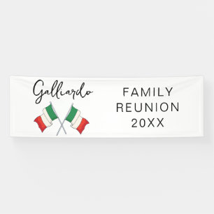 Italienische Flagge Familienzusammenkunft  Banner