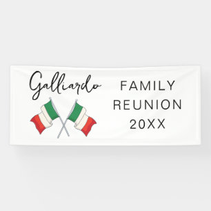 Italienische Flagge Familienzusammenkunft  Banner