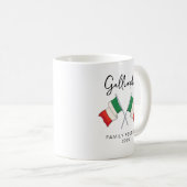 Italienische Flagge Familienzusammenkunft Kaffeetasse (VorderseiteRechts)