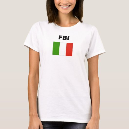 ITALIENISCHE FLAGGE, FBI T-Shirt (Vorderseite)