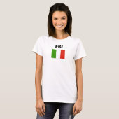 ITALIENISCHE FLAGGE, FBI T-Shirt (Vorne ganz)