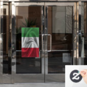 Italienische Flagge Fensteraufkleber (Büro Tür)