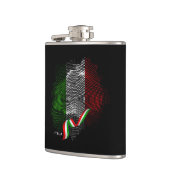 Italienische Flagge Flachmann (Links)