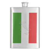 Italienische Flagge Flachmann (Vorderseite)