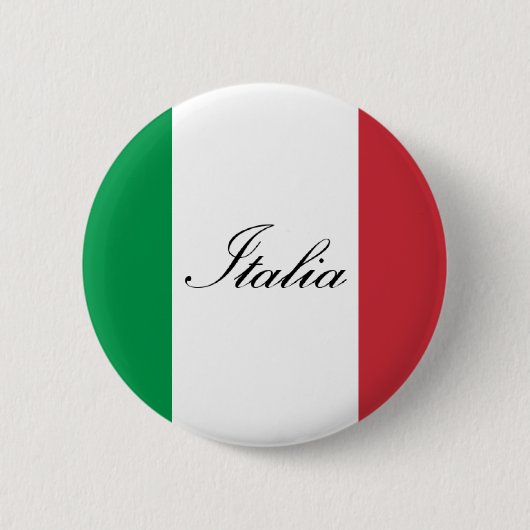 Italienische Flagge - Flagge von Italien - Italien Button (Vorderseite)