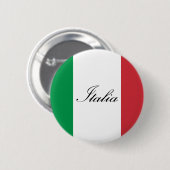 Italienische Flagge - Flagge von Italien - Italien Button (Vorne & Hinten)