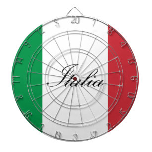 Italienische Flagge - Flagge von Italien - Italien Dartscheibe