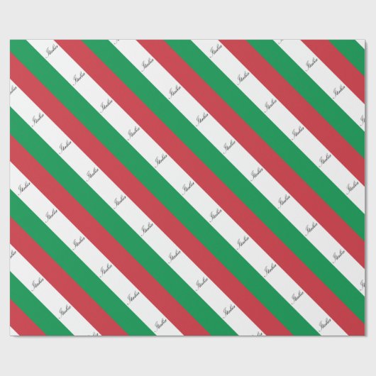Italienische Flagge - Flagge von Italien - Italien Geschenkpapier (Flach)
