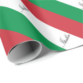 Italienische Flagge - Flagge von Italien - Italien Geschenkpapier (Rolleneckpunkt)