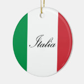 Italienische Flagge - Flagge von Italien - Italien Keramik Ornament (Links)