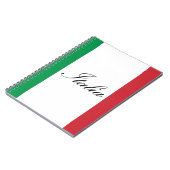 Italienische Flagge - Flagge von Italien - Italien Notizblock (Linke Seite)