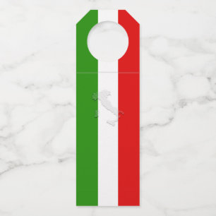 Italienische Flagge Flaschenanhänger