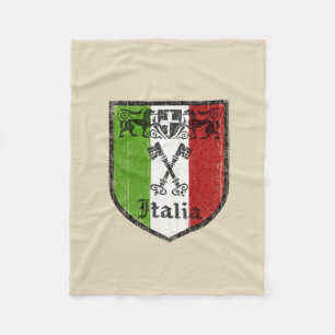 Italienische Flagge Fleece-Decke Fleecedecke