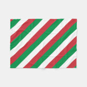 Italienische Flagge Fleecedecke (Vorderseite (Horizontal))
