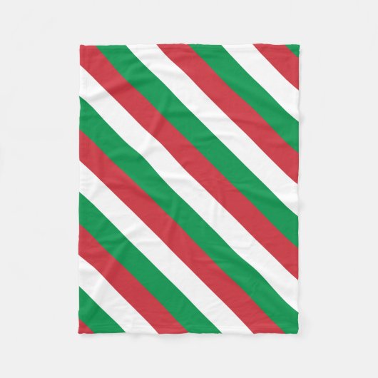 Italienische Flagge Fleecedecke (Vorderseite)