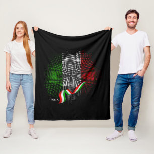 Italienische Flagge Fleecedecke