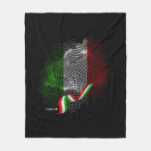 Italienische Flagge Fleecedecke (Vorderseite)